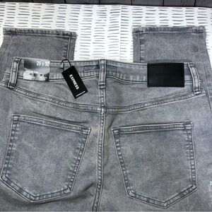 NWT Express men denim jeans gray color